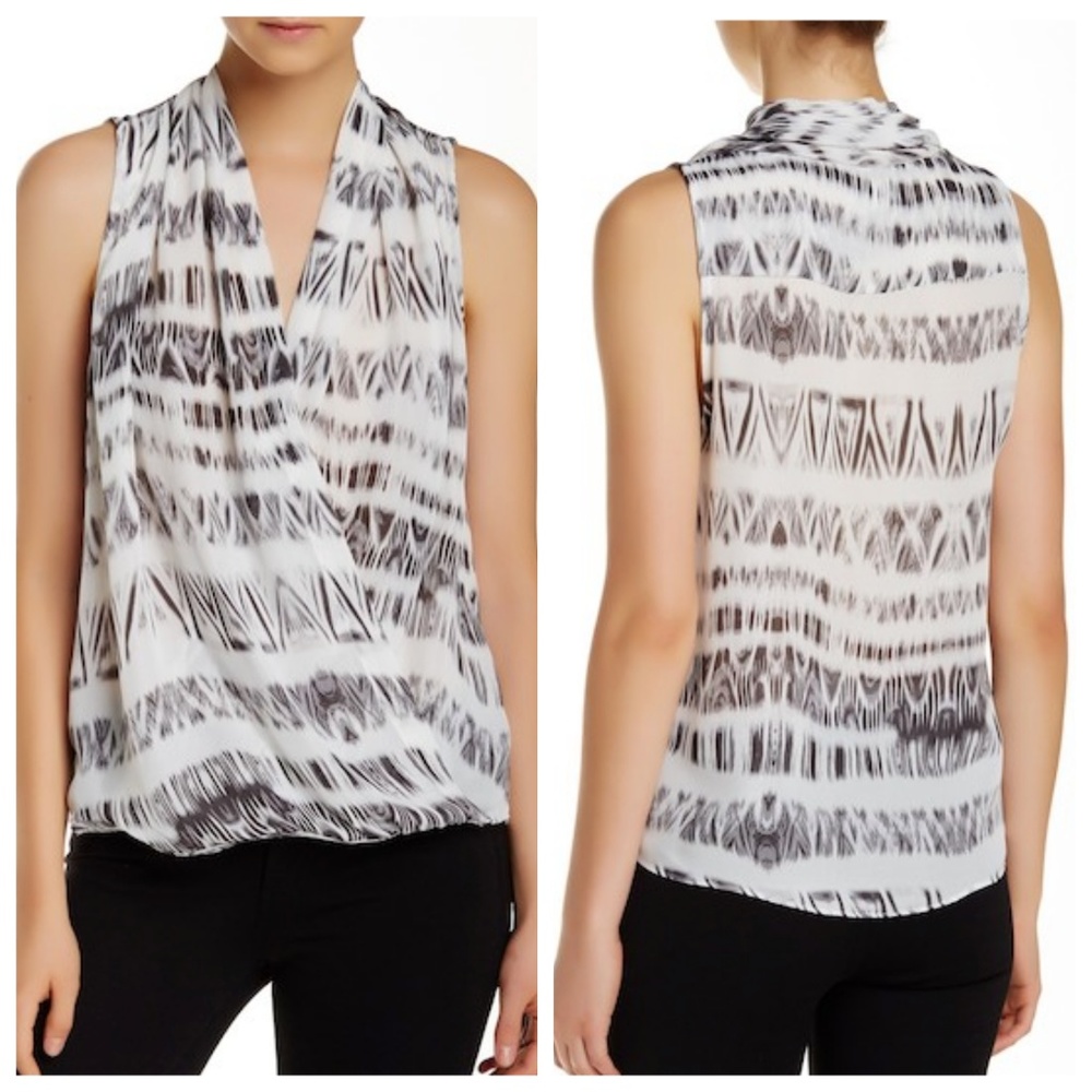Parker | Black White Cosmos Blouse
